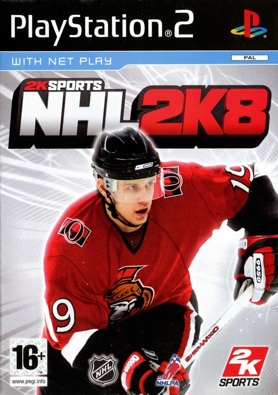 NHL 2K8 box art for Playstation 2